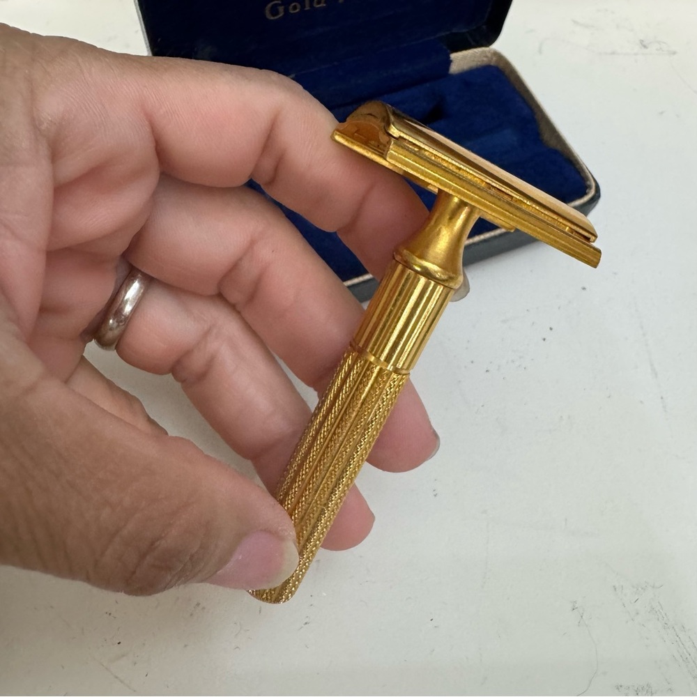 Gillette Gold Tech Men's Razor Vintage - Picture 8 of 11